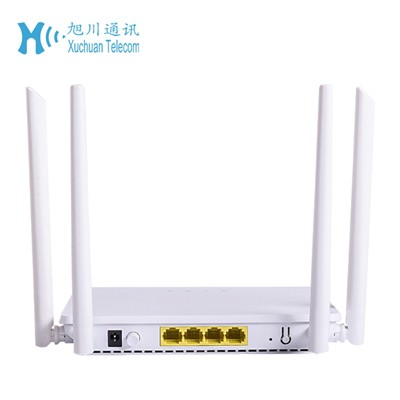How to connect a mobile OLT optical modem device to a wireless router